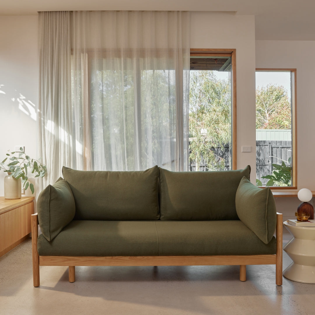 Slideaway Sofa Bed | Pull Out Sofa Lounge Bed | Olive Sofa