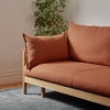 Slideaway Sofa Bed | Pull Out Sofa Lounge Bed | Terracotta Rust Sofa